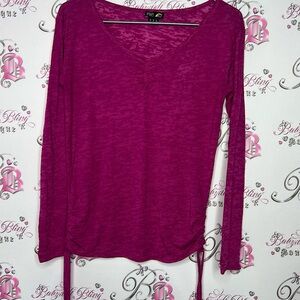F&F activewear top lightweight rutched on sides cinching size USA 6.🎀🎀🎀
